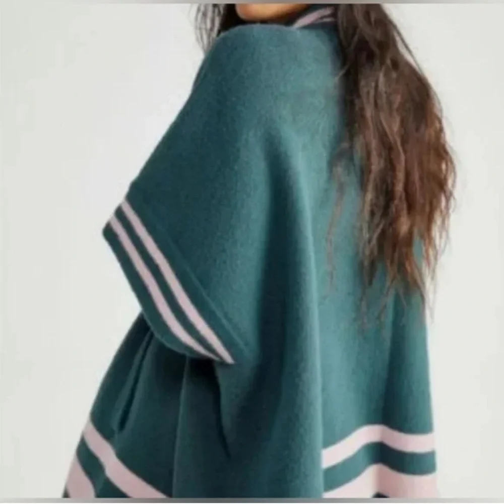 Free people Pep Rally Stripe Poncho